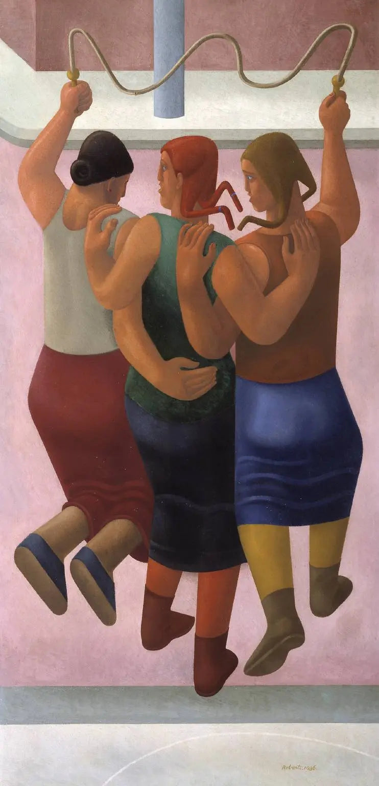 {{ product_title }} Fine Art Print | {{ product_vendor }} Jakero77 William Roberts - Skipping the Gutter (1936) Signed - 17" x 22" Fine Art Print Art Print  Jakero77