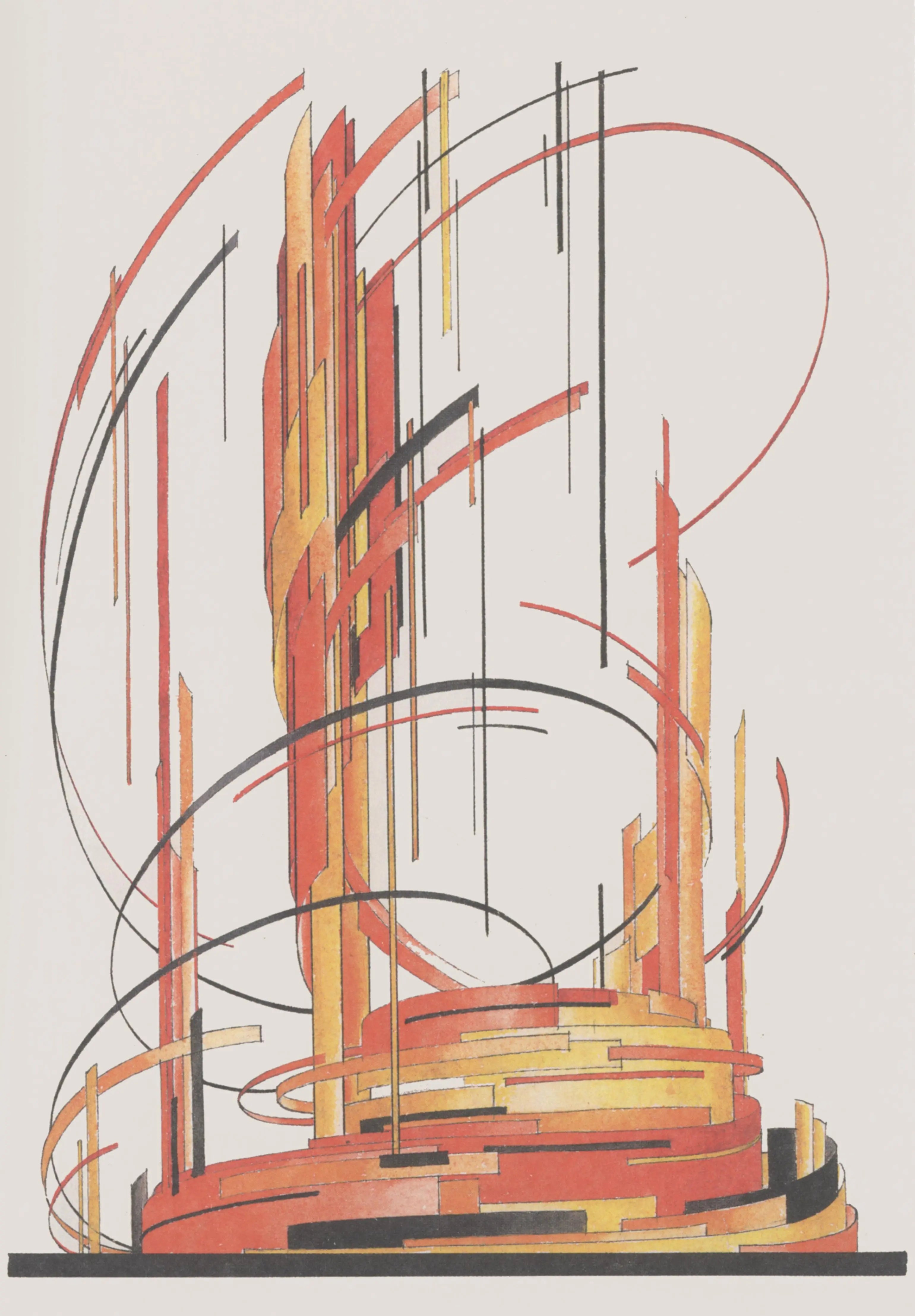 {{ product_title }} Fine Art Print | {{ product_vendor }} Jakero77 Yakov Chernikhov - Composition 161, Constructivism - 17" x 22" Fine Art Print Art Print  Jakero77
